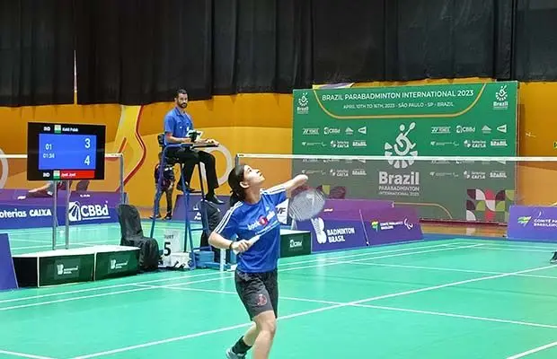 Participation ΓÇô Palak Kohli, Nilesh Gaikwad, & Abhijeet in Brazil Para-Badminton Tournament 2023
