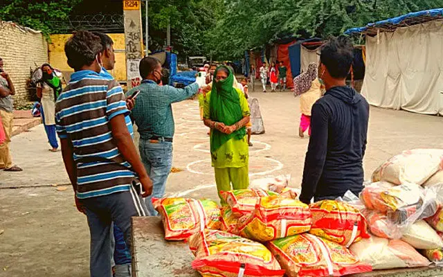 COVID-19 Relief: Food Kit Distribution in Slums