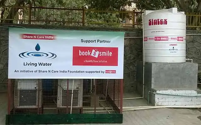 Installation of Water Plant supported by BookASmile