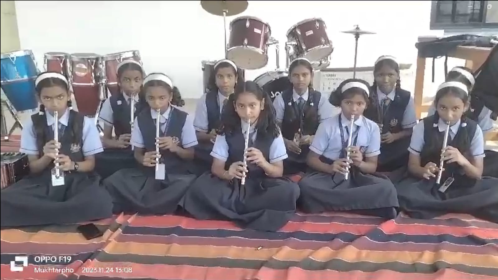 Donated music instruments to beneficiaries at Pancheel Felix Convent School